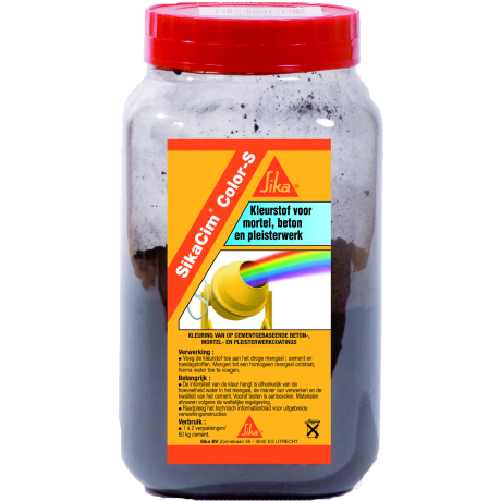 Sikacim Color-S Zwart 700gr