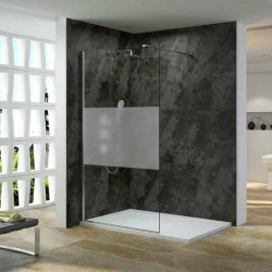 Douchewand 100x200cm 10mm nano-glas zandstraalstrook