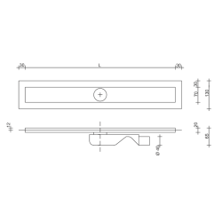 Aco showerline B360° + CLASSIC 98,5cm