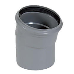 PVC grijs benor bocht 15° dia.200 1 mof