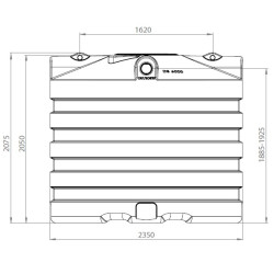 FS regenwatertank/septic rond 6.000L