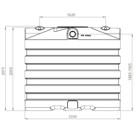 FS regenwatertank/septic rond 6.000L