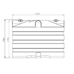 FS regenwatertank/septic rond 5.000L