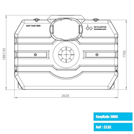 Easy Rain regenwatertank 3.000L