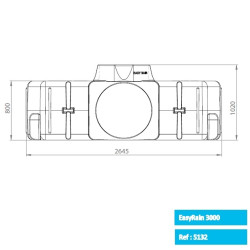 Easy Rain regenwatertank 3.000L