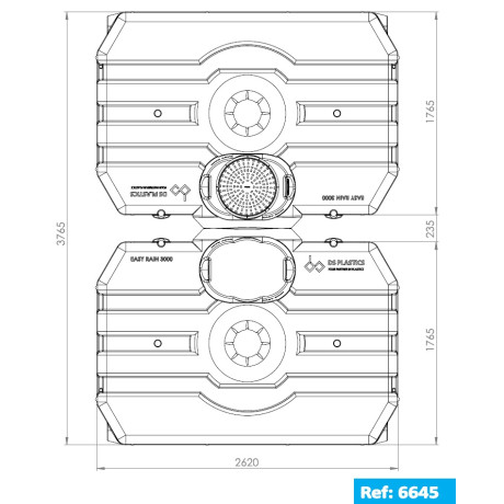 Easy Rain regenwatertank 6.000L