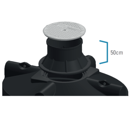 Ophoogmodule voor DSB regenwatertank/septic