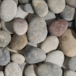 BEACH PEBBLES Flat Gray 30/60 - big bag - per 1000kg