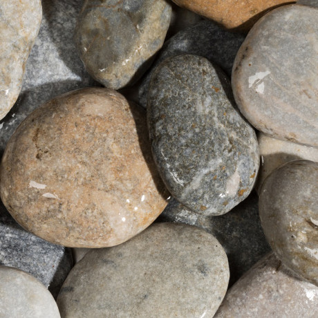 BEACH PEBBLES Flat Gray 50/100 - big bag - per 1000kg
