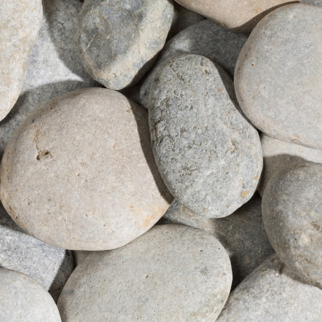 BEACH PEBBLES Flat Gray 50/100 - big bag - per 1000kg