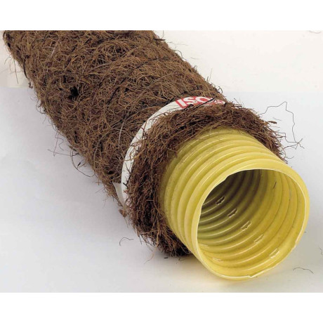 Drainagebuis PVC-kokos wikkel 50m - diam.100 Drainagebuis PVC-kokos wikkel 50m - diam.100