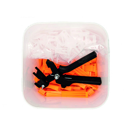 Level-IT kit - 100 clips 1.5mm + 100 spieën + plastic tang