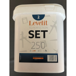 Level-IT kit - 250 clips 2mm + 250 spieën + plastic tang