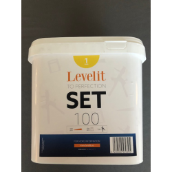 Level-IT kit - 100 clips 1mm + 100 spieën + plastic tang