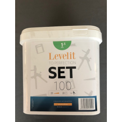 Level-IT kit - 100 clips 1.5mm + 100 spieën + plastic tang