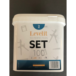 Level-IT kit - 100 clips 2mm + 100 spieën + plastic tang