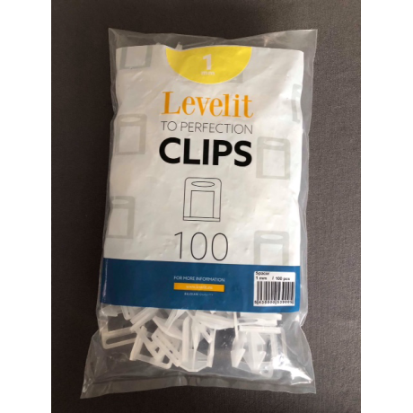 Level-IT clips (H6-12mm) dikte 1mm - pak van 100