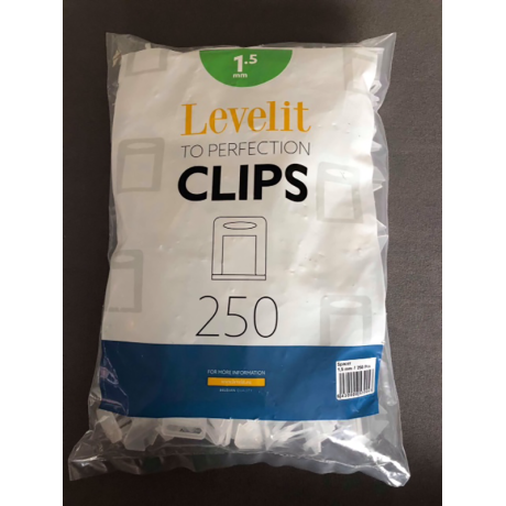 Level-IT clips (H6-12mm) dikte 1.5mm - pak van 250