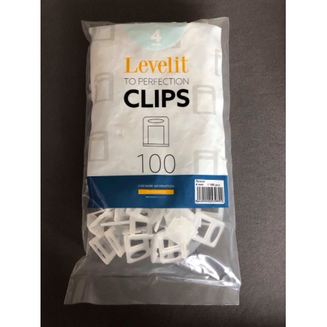 Level-IT clips (H6-12mm) dikte 4mm - pak van 100