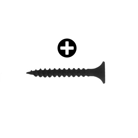 Gipsplaatschroef zwart 3,5x25mm (1000 stuks)