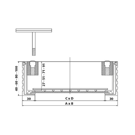 Klinkerdeksel L&S Light 8cm 40x40