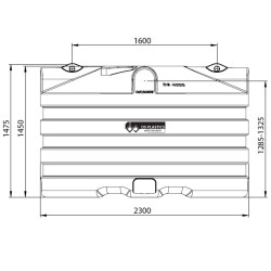 DS premium regenwatertank/septic ovaal  4.000L