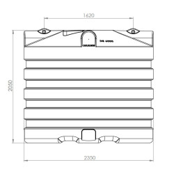 DS premium regenwatertank/septic ovaal 6.000L DS premium regenwatertank/septic ovaal 6.000L