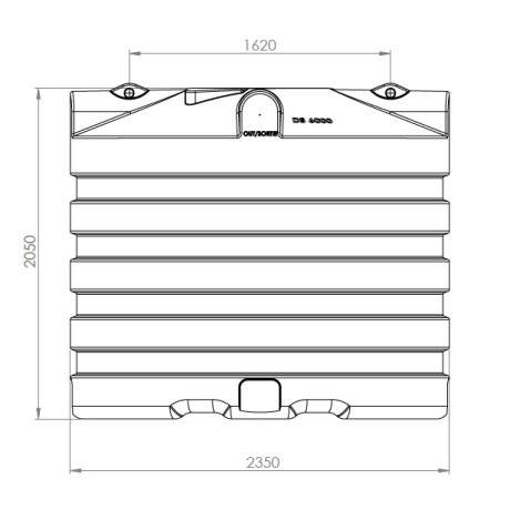 DS premium regenwatertank/septic ovaal 6.000L DS premium regenwatertank/septic ovaal 6.000L