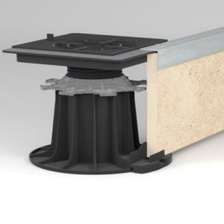 Bovenplaat voor regelbare tegeldrager