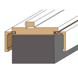 Tubespaandeur Champagne Oak H211.5 B88-93 - links