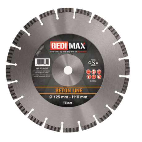 Gedimax diamantschijf BETON - 125 mm Gedimax diamantschijf BETON - 125 mm