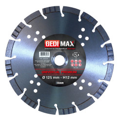 Gedimax diamantschijf TURBO STONE - 125 mm