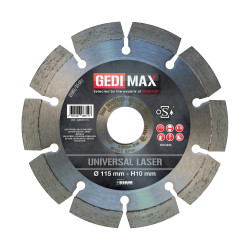 Gedimax diamantschijf UNIVERSAL LASER - 115mm