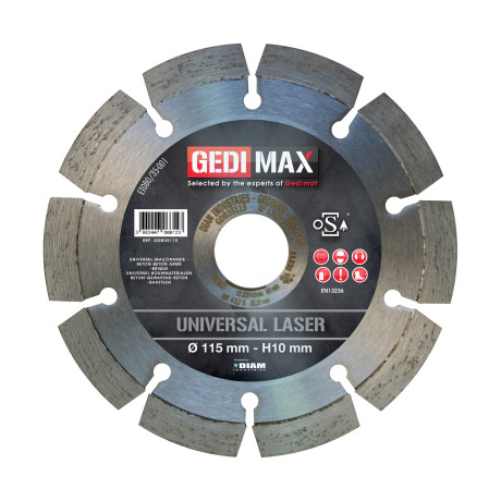 Gedimax diamantschijf UNIVERSAL LASER - 115mm Gedimax diamantschijf UNIVERSAL LASER - 115mm
