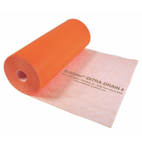 Schluter DITRA-DRAIN4 ontkoppelingsmat 25x1m