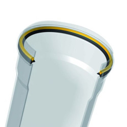 PVC buis gemoft Benor D160x3.2 RB SN2 3m