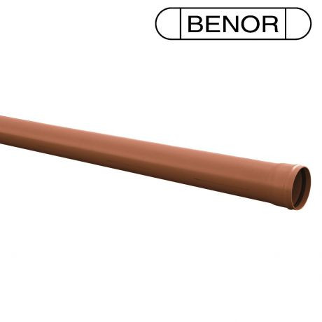 PVC buis gemoft Benor D110x3.2 RB SN4 1m PVC buis gemoft Benor D110x3.2 RB SN4 1m
