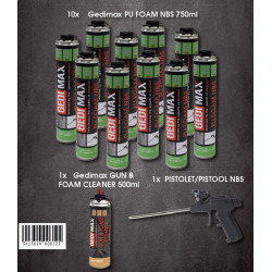 Gedimax PU isolatieschuim NBS combibox