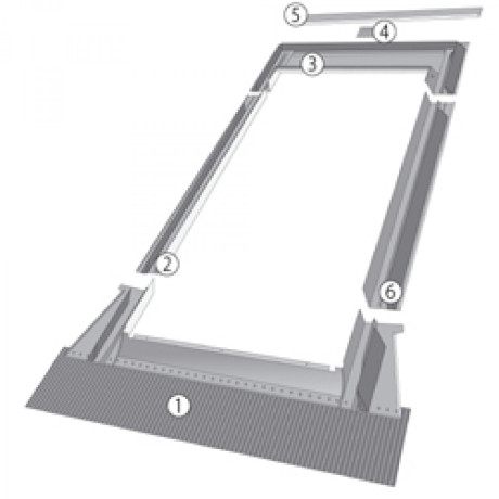 FAKRO gootstuk EHV-P voor pannen 134x98 FAKRO gootstuk EHV-P voor pannen 134x98