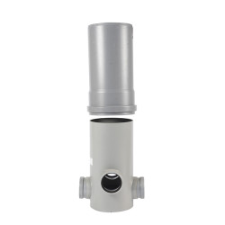 PVC buis/opzetstuk grijs gemofd diam.250 - 30cm PVC buis/opzetstuk grijs gemofd diam.250 - 30cm