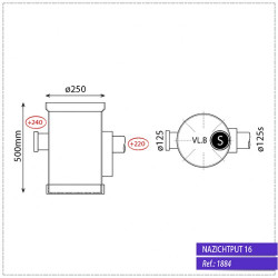 Sifonput 250 - 1x125/1x125