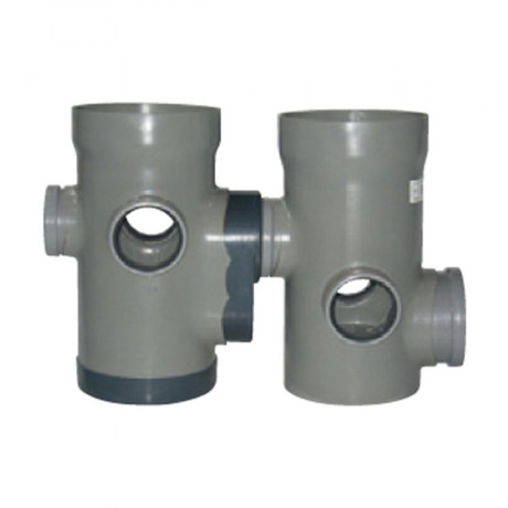 Sifonput dubbel diam.315 - aansluiting 5x110/1x160 Sifonput dubbel diam.315 - aansluiting 5x110/1x160