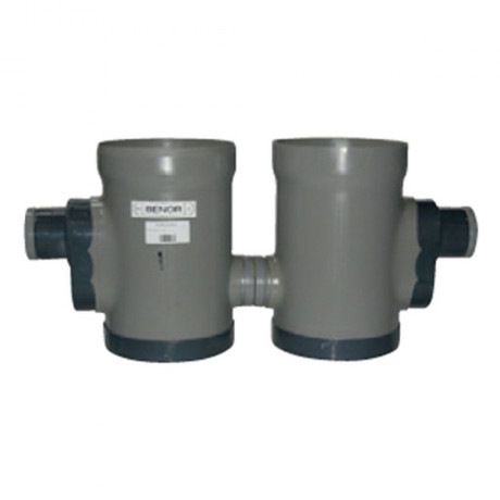 Vetvanger dubbele sifonput diam.315 - aansluiting 2x110 Vetvanger dubbele sifonput diam.315 - aansluiting 2x110