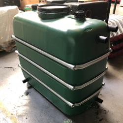 Stockagetank bovengronds 1.100L staalbanden