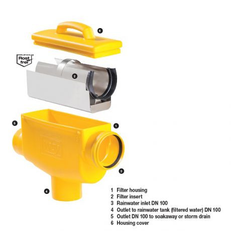 DS 6818 vortex filter (ingebouwd in tank) DS 6818 vortex filter (ingebouwd in tank)