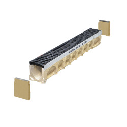 ACO Multidrain MD 100 Gietijzer rooster eindplaat ACO Multidrain MD 100 Gietijzer rooster eindplaat