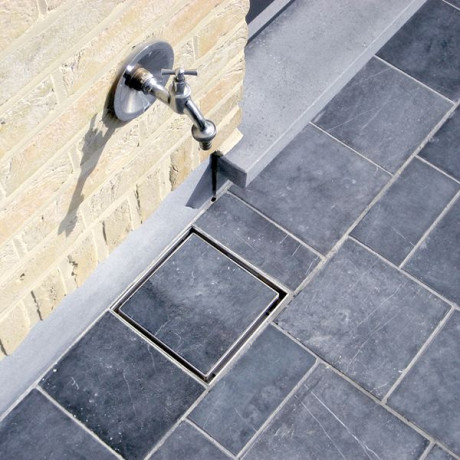 ACO Bluestone inox vloerafvoerput HORIZONTAAL ACO Bluestone inox vloerafvoerput HORIZONTAAL