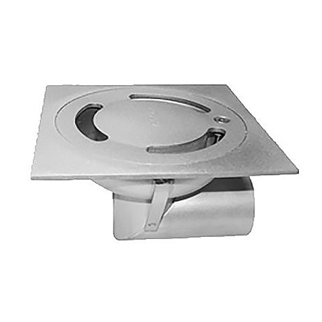ACO EKO Horizontal klokrooster inox matte 15x15
