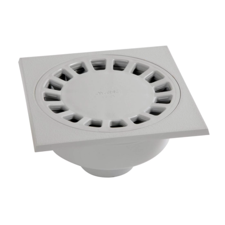 Klokput PVC 15x15 lichtgrijs Klokput PVC 15x15 lichtgrijs