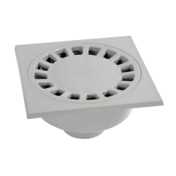 Klokput PVC 30x30 lichtgrijs